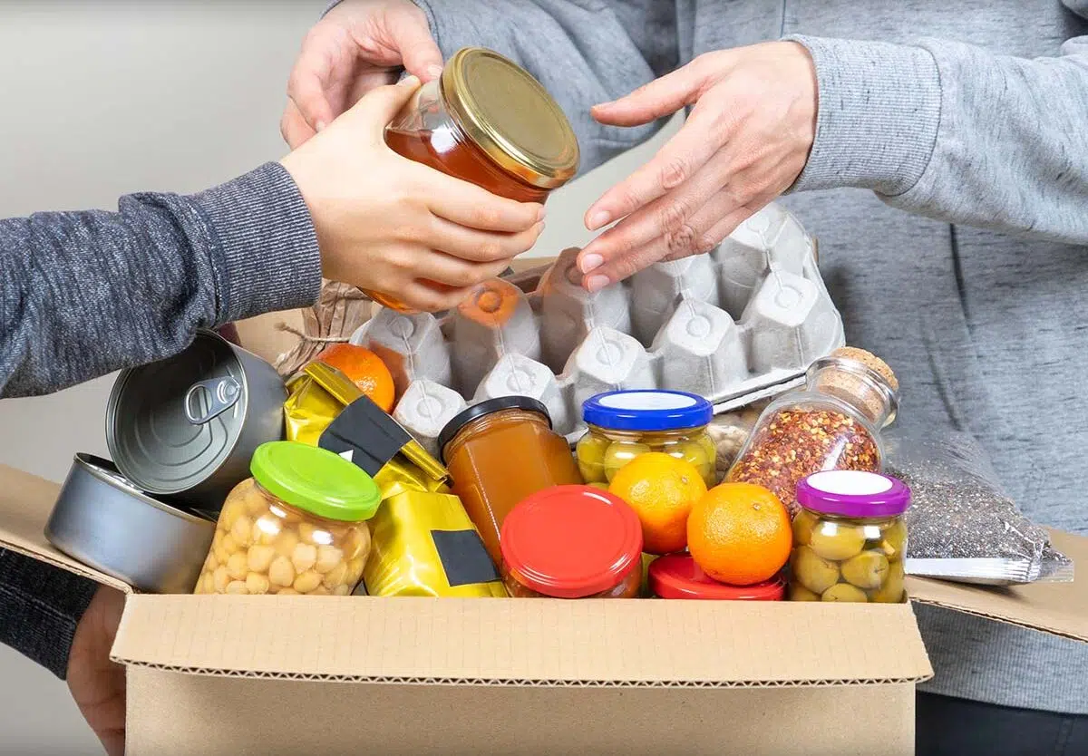 box of food