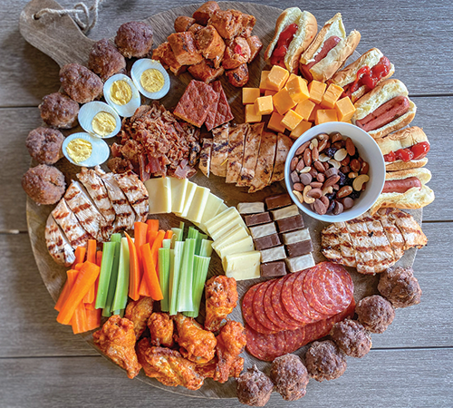 meat based charcuterie platter