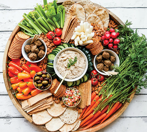 plant based charcuterie platter